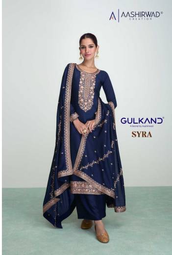 SYRA BY AASHIRWAD CREATION SILK SALWAR KAMEEZ WHOLESALER IN INDIA